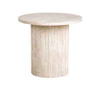 Table d'appoint AMMON Effet travertin