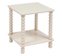 Atmosphera - Table d appoint chamlo Ivoire 40x40cm