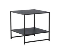 Venture Home - Table d'appoint avec étagère en acier Staal Noir G