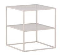 Table d'Appoint Avec Étagère "Netz" 60cm Beige