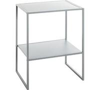 Table d'Appoint Avec Étagère "Rivoli" 60cm Gris Gris