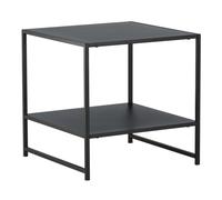 - Table d'appoint avec étagère en acier Staal