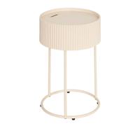 Atmosphera – Table d'appoint Juna 33x33x48 cm Beige