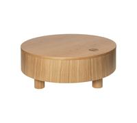 Table Basse avec Rangement Olles Ferm Living Ø80 Chêne Naturel
