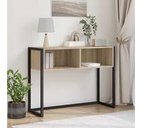 vidaXL Table d'appoint avec stockage Chêne artisan 100 x 36 x 75 cm