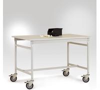 Table dappoint BASIS à roulettes conductrice EN100015 RAL7035 gris clair conducteur Manuflex LB4008.7035