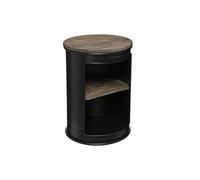 Table d'appoint bidon Diego noir petit modèle