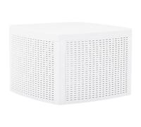 Table D'appoint Blanc 54x54x36,5 Cm Plastique Blanc