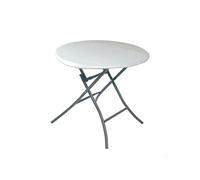 Table d'appoint Lifetime Blanc 83,5 x 73,5 x 83,5 cm Acier Plastique Blanc G