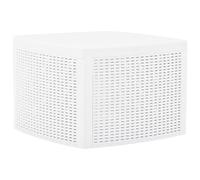 vidaXL Table d'appoint 54 x 54 x 36,5 cm plastique blanc