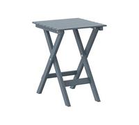 Vidaxl Table D?Appoint Pliable Gris Bois De Peuplier Massif