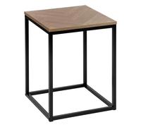 5five Table d'appoint H50 carrée Chevrons Noir
