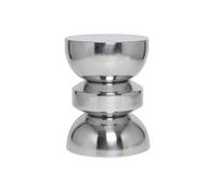 Table d'appoint, bout de canapé, table de chevet acier inoxydable chromé Ø32 x H43,5cm ASSA