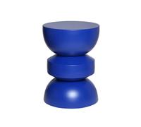 sweeek - Table d'appoint. Bout de canapé. Table de Chevet en métal. Bleu. Assa. Ø32 x H 43.5cm