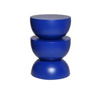 sweeek - Table d'appoint. Bout de canapé. Table de Chevet en métal. Bleu. Coumba. Ø32 x H 46.5cm