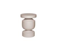 sweeek - Table d'appoint. Bout de canapé. Table de Chevet en métal Coloris crème. Alma. Ø30.5 x H 46.5cm