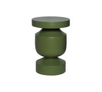 sweeek - Table d'appoint. Bout de canapé. Table de Chevet en métal Coloris Kaki. Alma. Ø30.5 x H 46.5cm