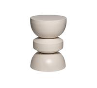 Table d'appoint. bout de canapé. table de chevet en métal. crème. Assa. Ø32 x H 43.5cm