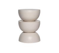 Table d'appoint. bout de canapé. table de chevet en métal. crème. Coumba. Ø32 x H 46.5cm