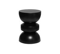 Table d'appoint. bout de canapé. table de chevet en métal. noir. Assa. Ø32 x H 43.5cm
