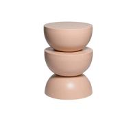 Alice's Home - Table d'appoint. Bout de canapé. Table de Chevet en métal. Rose. Coumba. Ø32 x H 46.5cm