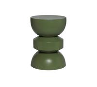 sweeek - Table d'appoint. Bout de canapé. Table de Chevet en métal. Vert Kaki. Assa. Ø32 x H 44.5cm