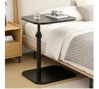 Table d'Appoint C Réglable en Hauteur Ergonomique VIVOLILV,Table Latérale Lit Canapé,Socle Stable Anti-basculement Polyvalente
