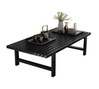 Table d'appoint Canapé, Table basse japonaise Chabudai Table basse et table basse en bois de thé multicolore de tailles multiples(noir, 31,5 "Lx23.62"Wx11.81"H(80x60x30cm))