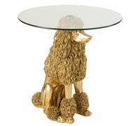 Table d'Appoint Caniche "Trina" 62cm Doré