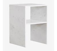 Table d'appoint carrée 35x35 cm en marbre Gabrielle