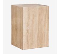 Table d'appoint carrée 35x35 cm en pierre naturelle Aluret