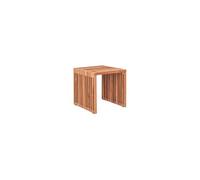 Table d'appoint carrée 40x40 cm en teck naturel