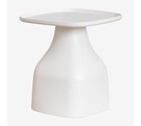 Table d'appoint carrée 50x50 cm en polypropylène Jubarri Blanc Gardenia ¿50 cm