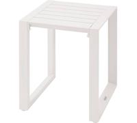 Table d'appoint carrée ALLURE Avoine 44 x 55 cm - Aluminium traité époxy Hespéride