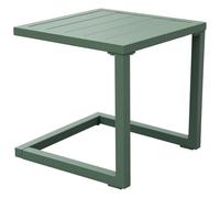 Table d'appoint carrée Barbados en Aluminium Vert Sauge