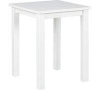 FLIX - Table d'Appoint Carrée Bois Massif Vernis Blanc - Altobuy Blanc