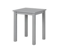 AltoBuy FLIX - Table d'Appoint Carrée Bois Massif Vernis Gris