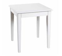 HAKU Möbel Table d'appoint Blanc, Bois Massif, MDF - Dim.: L 45 cm x H 51 cm x P 45 cm, Style: Coastal Furniture
