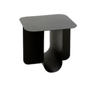 Table d'Appoint Carrée en Métal "Reva" 39cm Noir