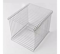 Table D'appoint Carrée en Métal, Table Basse Creuse Multi-usages, Support De Rangement Suspendu, Aucun Assemblage Requis, for Salon Et Chambre à Coucher(Silver,30cm/12in)