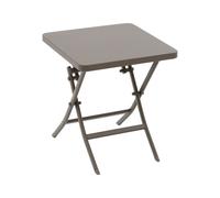 Hespéride – Table d'appoint de jardin Greensboro carrée café 40 x 40 cm en acier