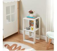 Table d'appoint carrée Thyholm 55 x 30 x 30 cm blanc [en.casa]