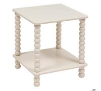 Atmosphera - Table d appoint chamlo Ivoire 40x40cm