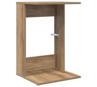 Table d'appoint chêne 40 x 38 x 62,5 cm en bois d'ingénierie | Usage intérieur seulement,assemblage requis,instructions fournies,montage par deux personnes,tournevis,entretien au chiffon