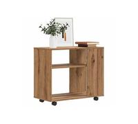 vidaXL Table d'appoint bout de canapé chêne artisanal 70×35×55 cm bois d'ingénierie 856027