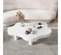 Table D'appoint Cloud, Table Basse À Courte Irrégulière avec Bords Arrondis pour La Sécurité, Table D'accent De Décor Moderne pour Salon Chambre À Coucher Espace, Assemblage Facile