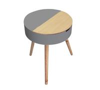 Table d'appoint coffre en mdf - diam. 45