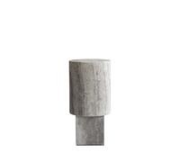 Table D'appoint Colonne 101 Copenhague en Travertin Argent