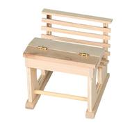 Table d'appoint compacte en bois naturel parfaite pour les arrangements de modèles et les jeux créatifs Table d'appoint miniature d'étude