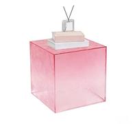 Table d'appoint cube en acrylique - Bloc décoratif coloré pour la maison, le bureau, la vente au détail, les événements de mariage - Motif dégradé d'eau